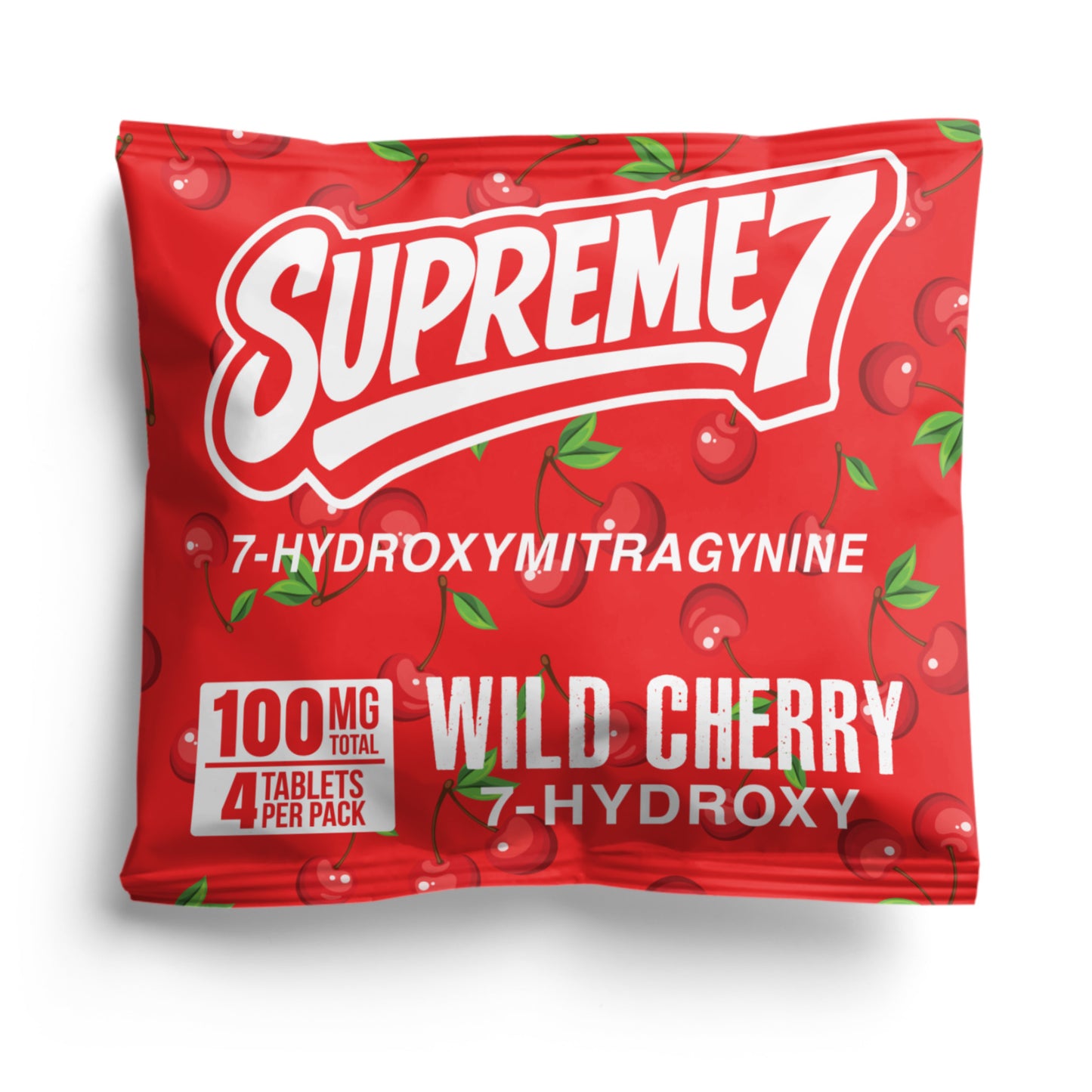 Wild Cherry - 100mg Total | 4 Tablets (25mg each) - Supreme7