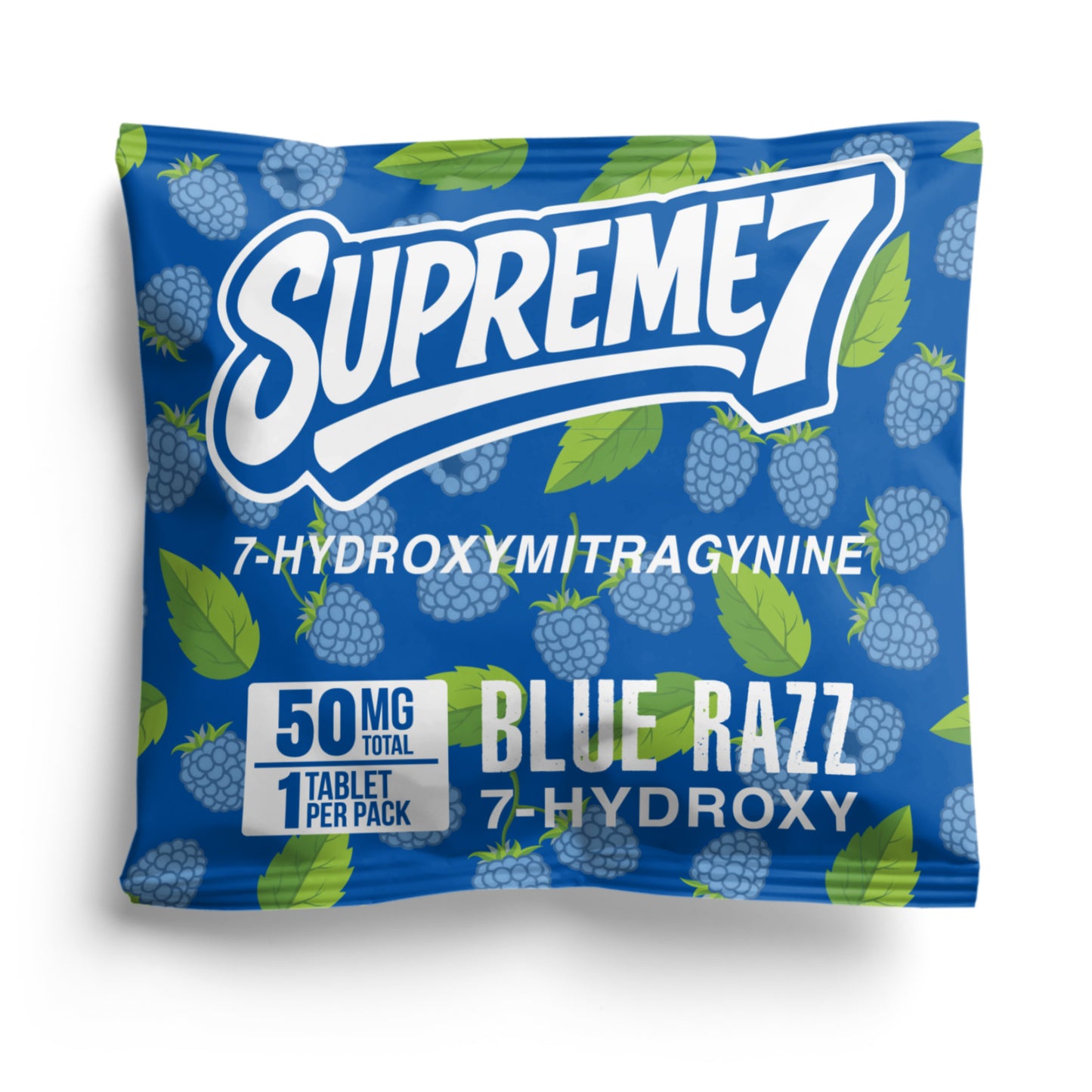 Blue Razz - 50mg Total | 1 Tablet (50mg each) - Supreme7