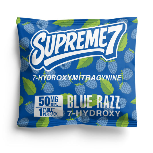 Blue Razz - 50mg Total | 1 Tablet (50mg each) - Supreme7