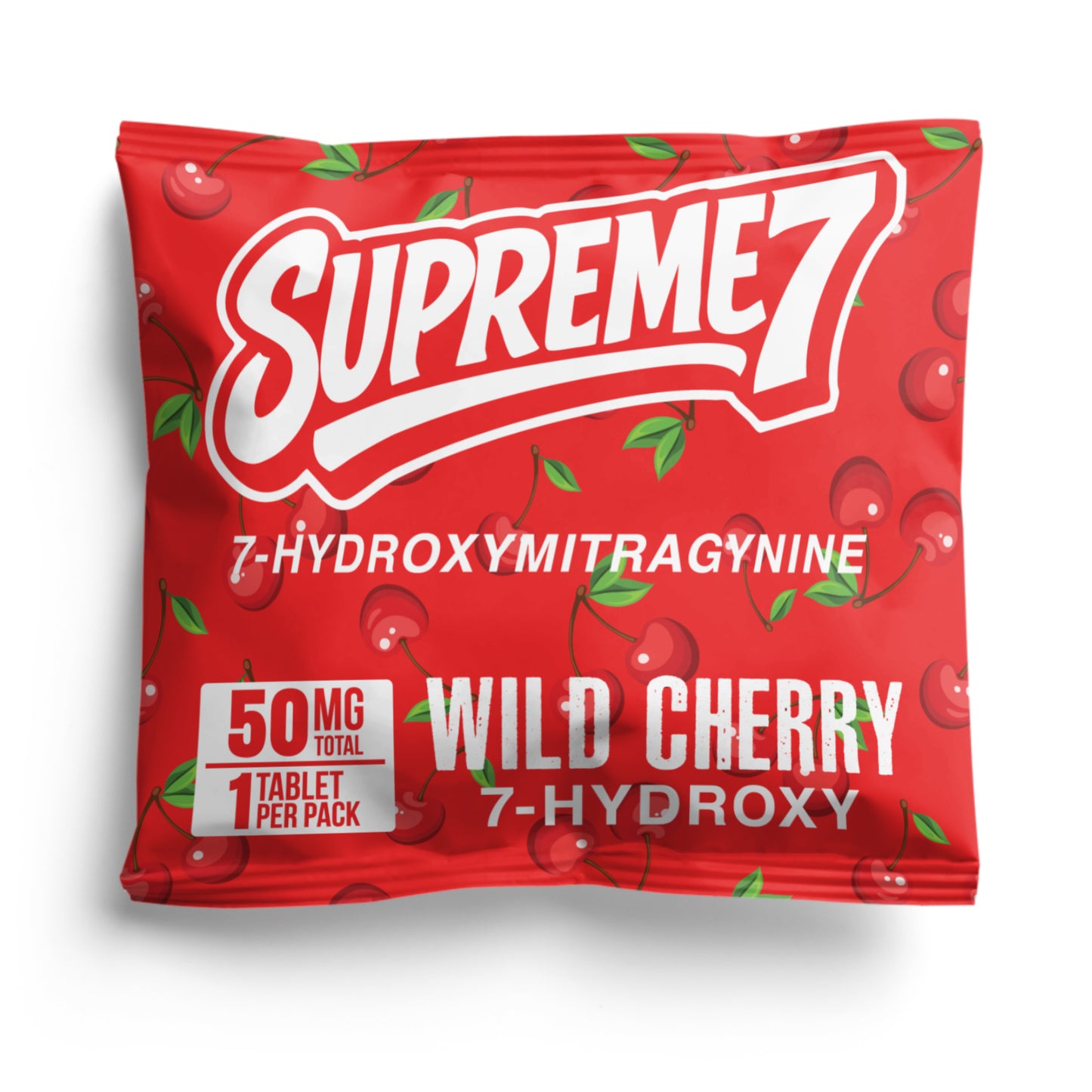 Wild Cherry - 50mg Total | 1 Tablet (50mg each) - Supreme7